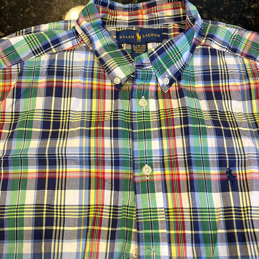 Polo by Ralph Lauren- Boys short sleeve button down shirt